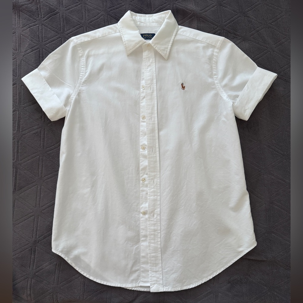 Polo by Ralph Lauren Classic White Button Down Shirt
